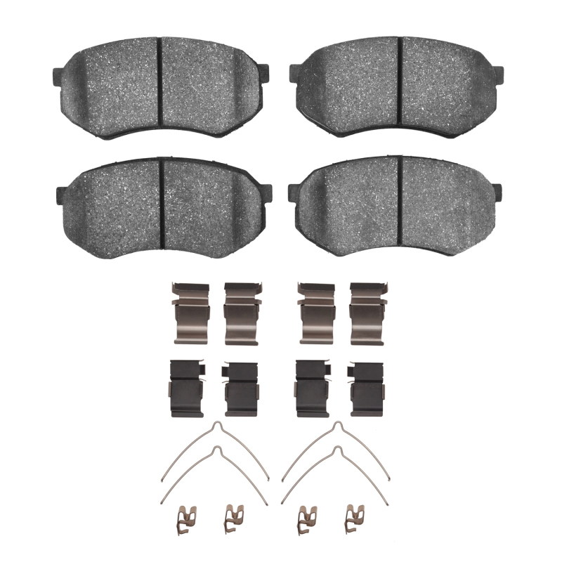 Mitsubishi FUSO FE Brake Pads - Front - R1 Concepts - Semi Met + Hardware Kit - `89-`04 Mitsubishi FUSO FE Brake Pads - Front - R1 Concepts - Semi Met + Hardware Kit - `89-`04